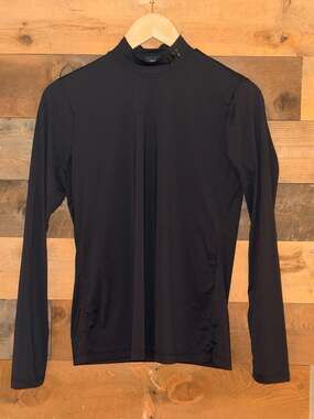 PXG Women's Long Sleeve Mock Neck Base Layer Shirt Black Size M